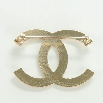 Chanel Quilted CC Brooch Light Gold 3 of 6
