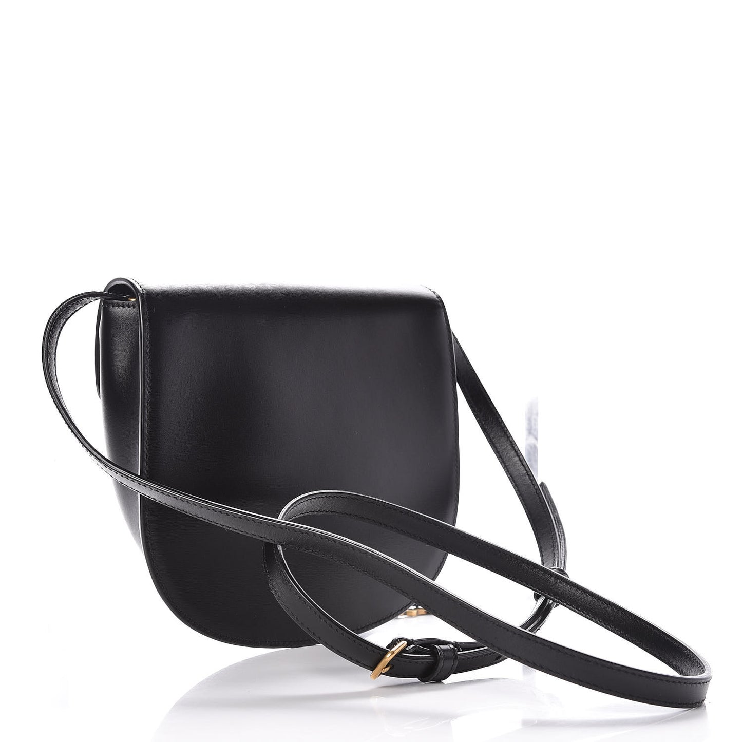 Calfskin Small Datcha Satchel Bag Black