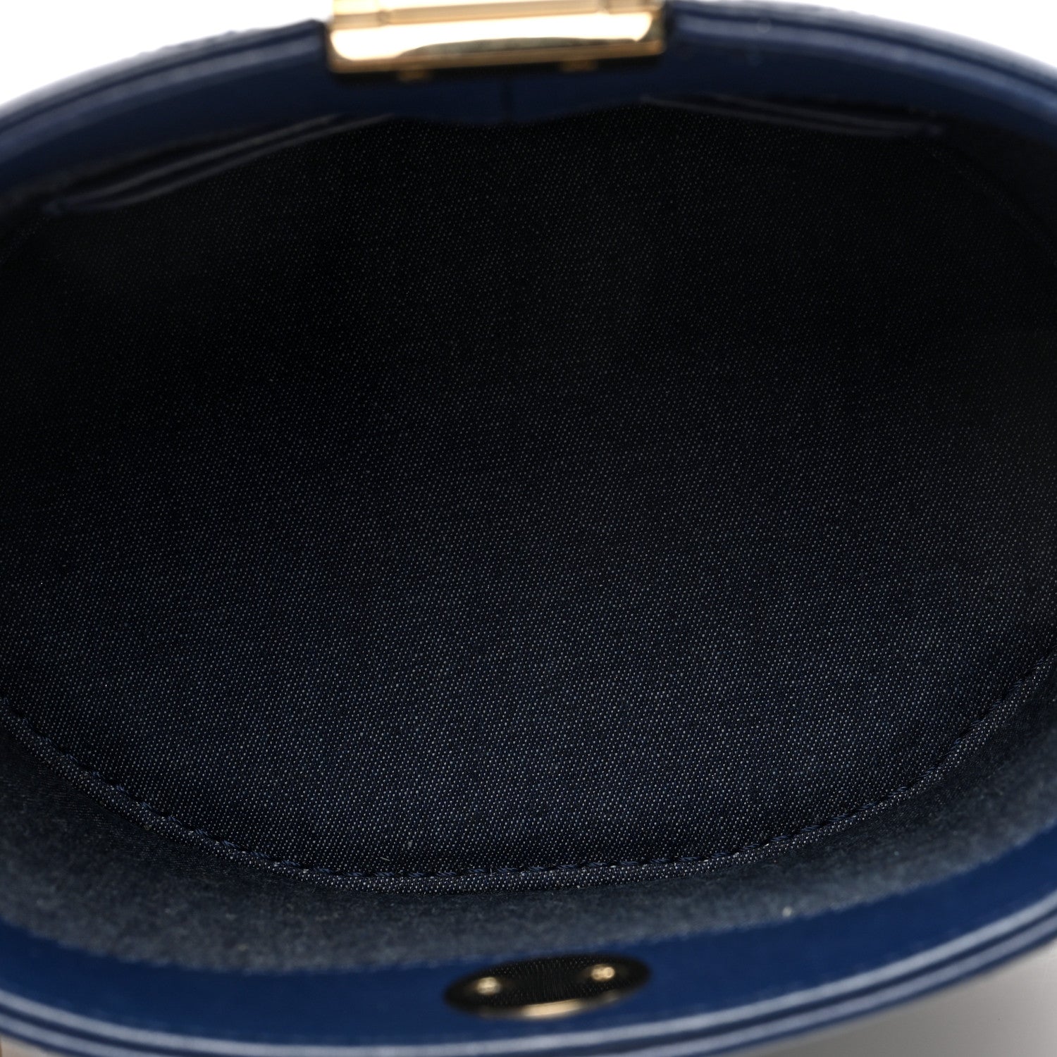 Chanel Lambskin Resin Elegant Chain Vanity Case Blue 5 of 11