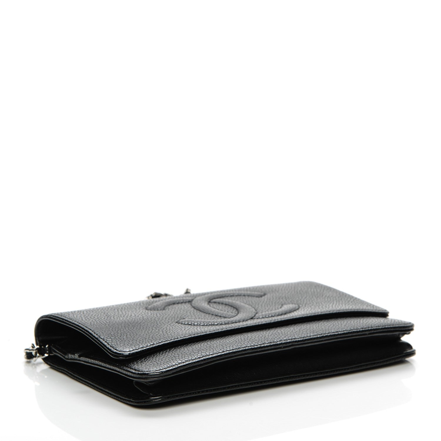 Chanel Caviar Timeless CC Wallet On Chain WOC Black 4 of 8
