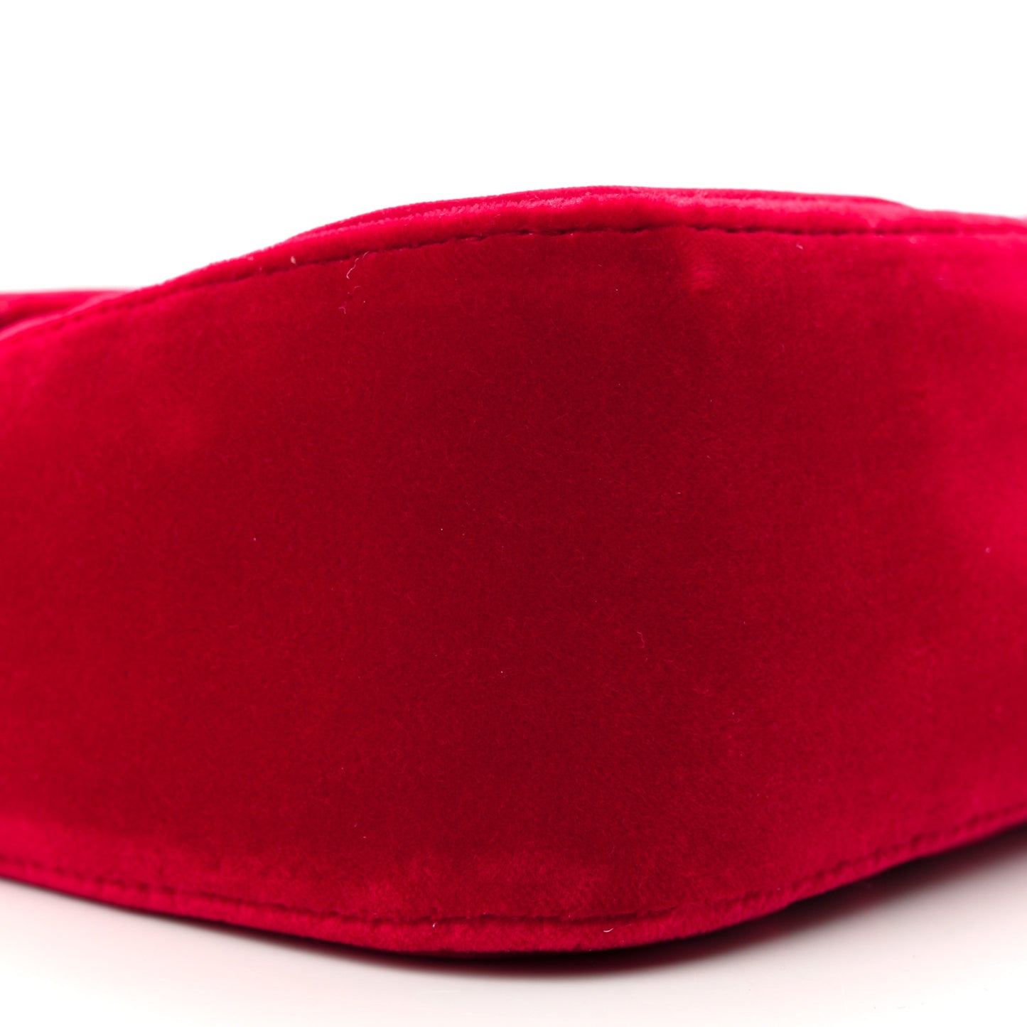 Velvet Matelasse Medium GG Marmont Shoulder Bag Hibiscus Red