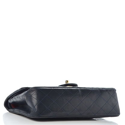 Chanel Lambskin Quilted Medium Double Flap Navy 4 of 15