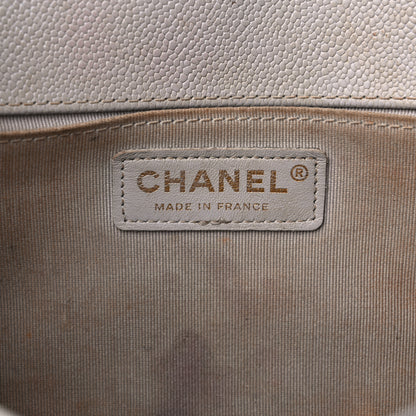 Chanel Caviar Quilted Medium Boy Flap Light Grey 6 of 20