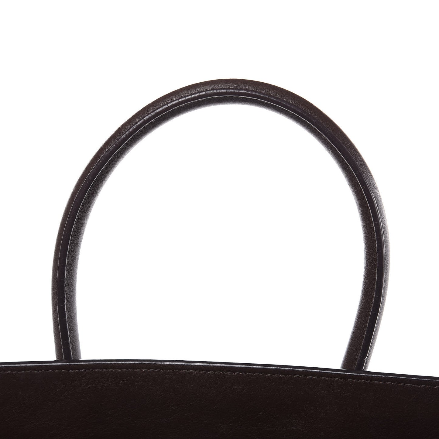 Calfskin Large Sac De Jour Carryall Dark Brown