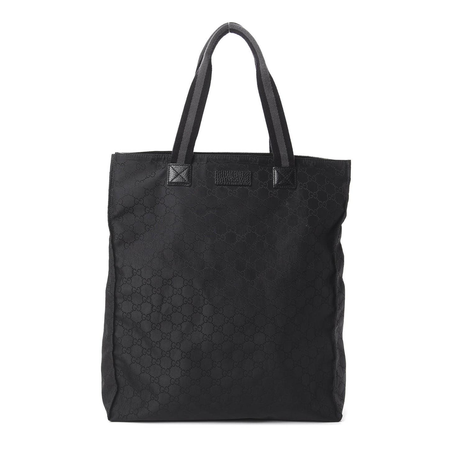 Nylon Monogram Vertical Tote Black