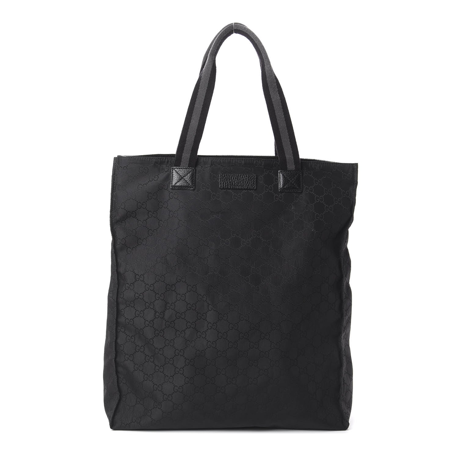Gucci Nylon Monogram Vertical Tote Black 1 of 8