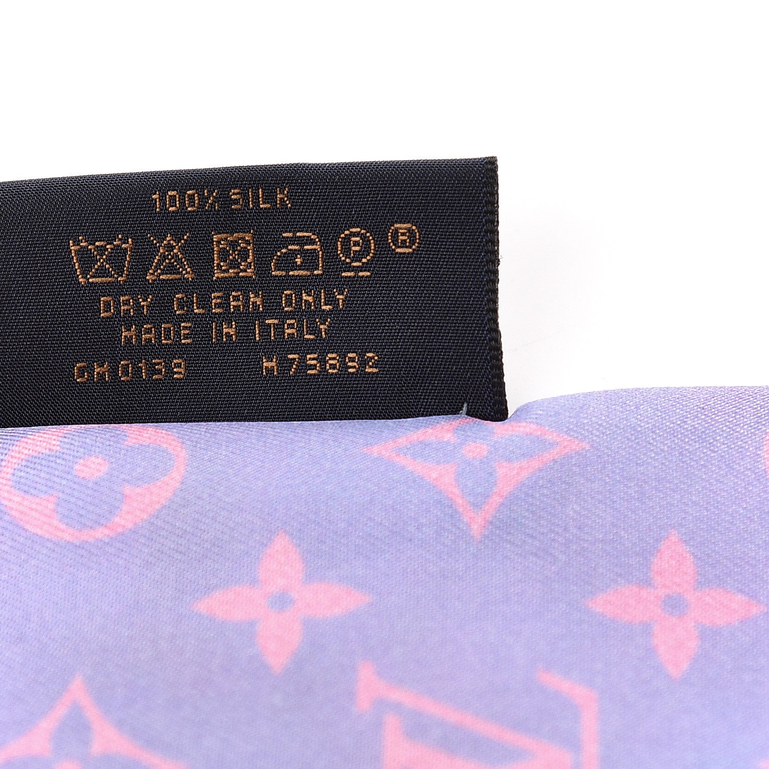 Louis Vuitton Silk Monogram Desperado Bandeau Blue 4 of 4