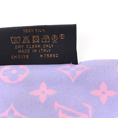 Louis Vuitton Silk Monogram Desperado Bandeau Blue 4 of 4