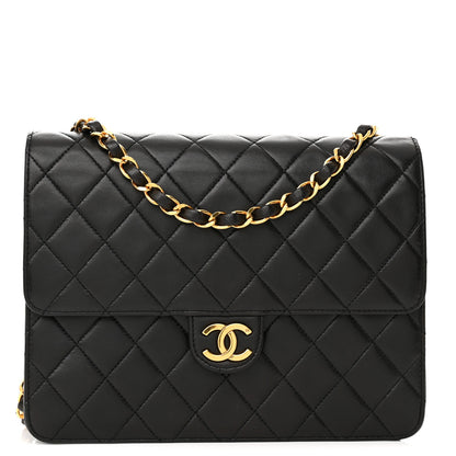 Chanel Lambskin Quilted Small Single Flap Bag Black 1 of 12