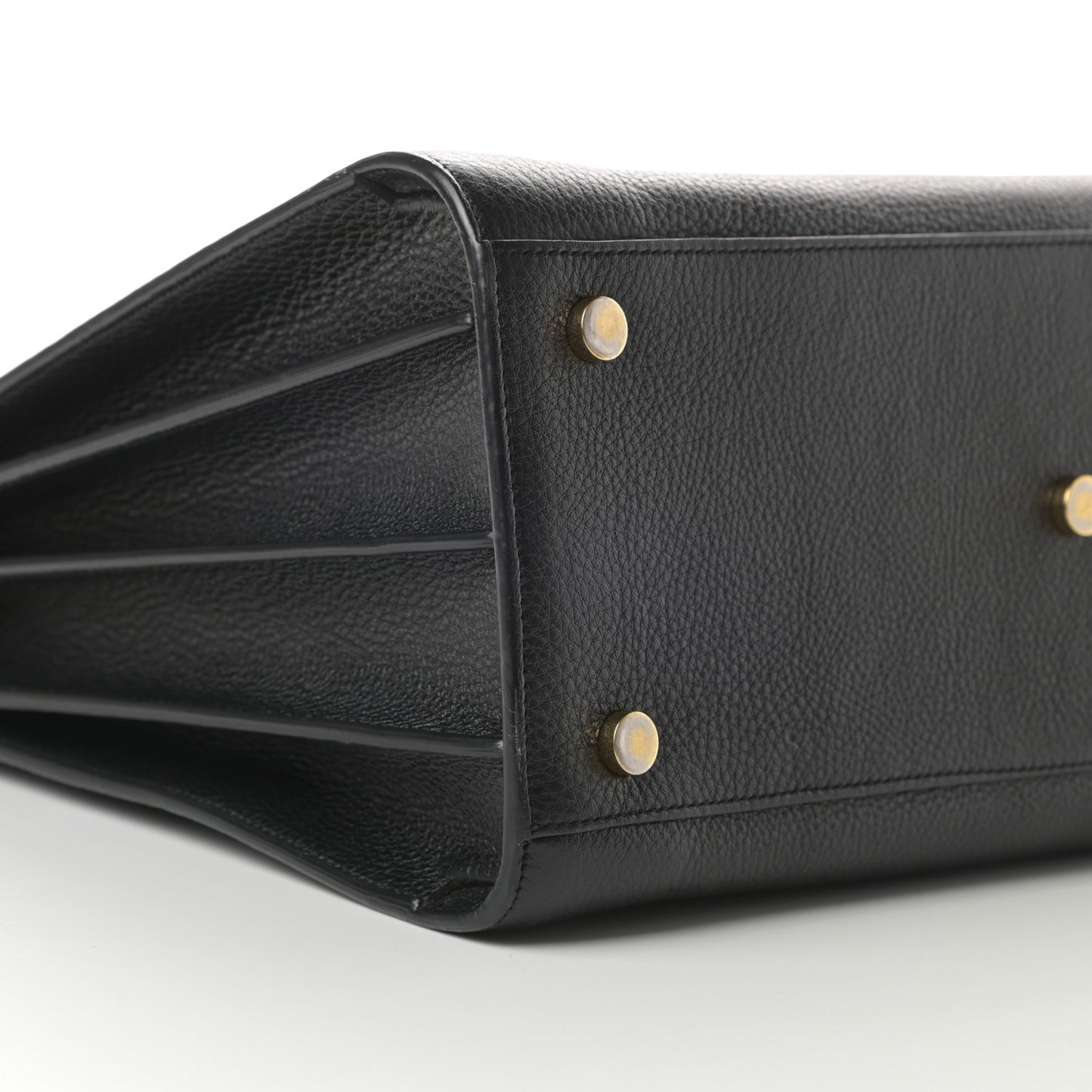 Grained Calfskin Small Sac De Jour Black