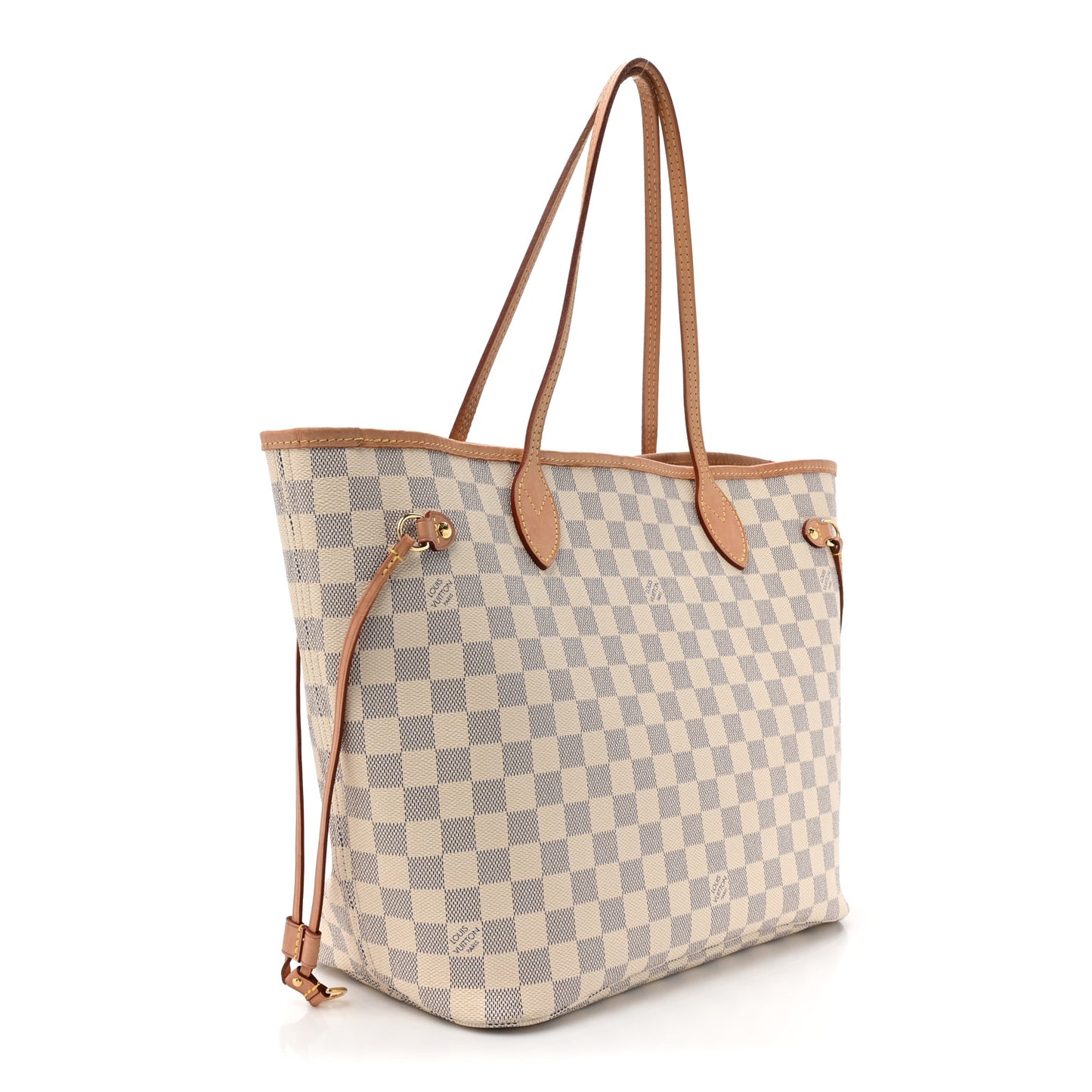 Damier Azur Neo Neverfull MM Rose Ballerine
