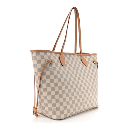 Louis Vuitton Damier Azur Neo Neverfull MM Rose Ballerine 4 of 20