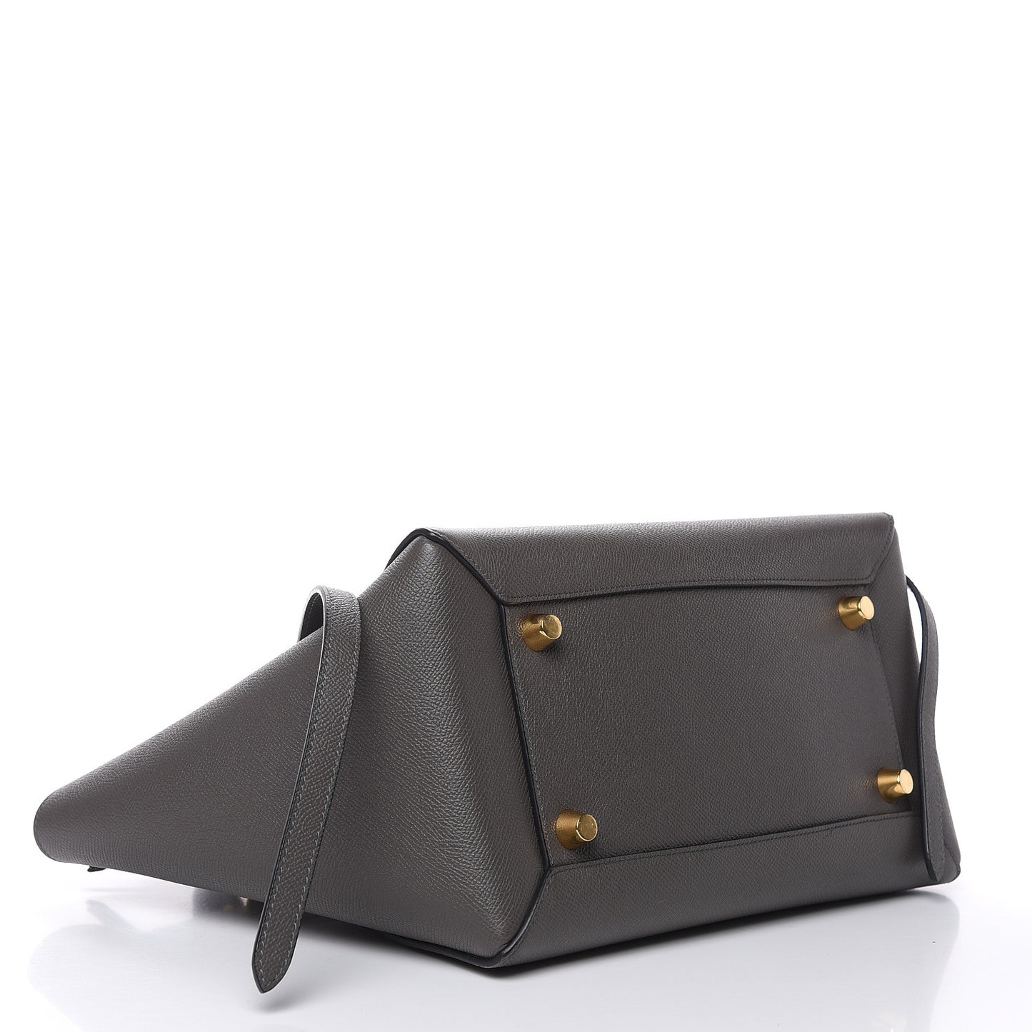 Grained Calfskin Mini Belt Bag Grey