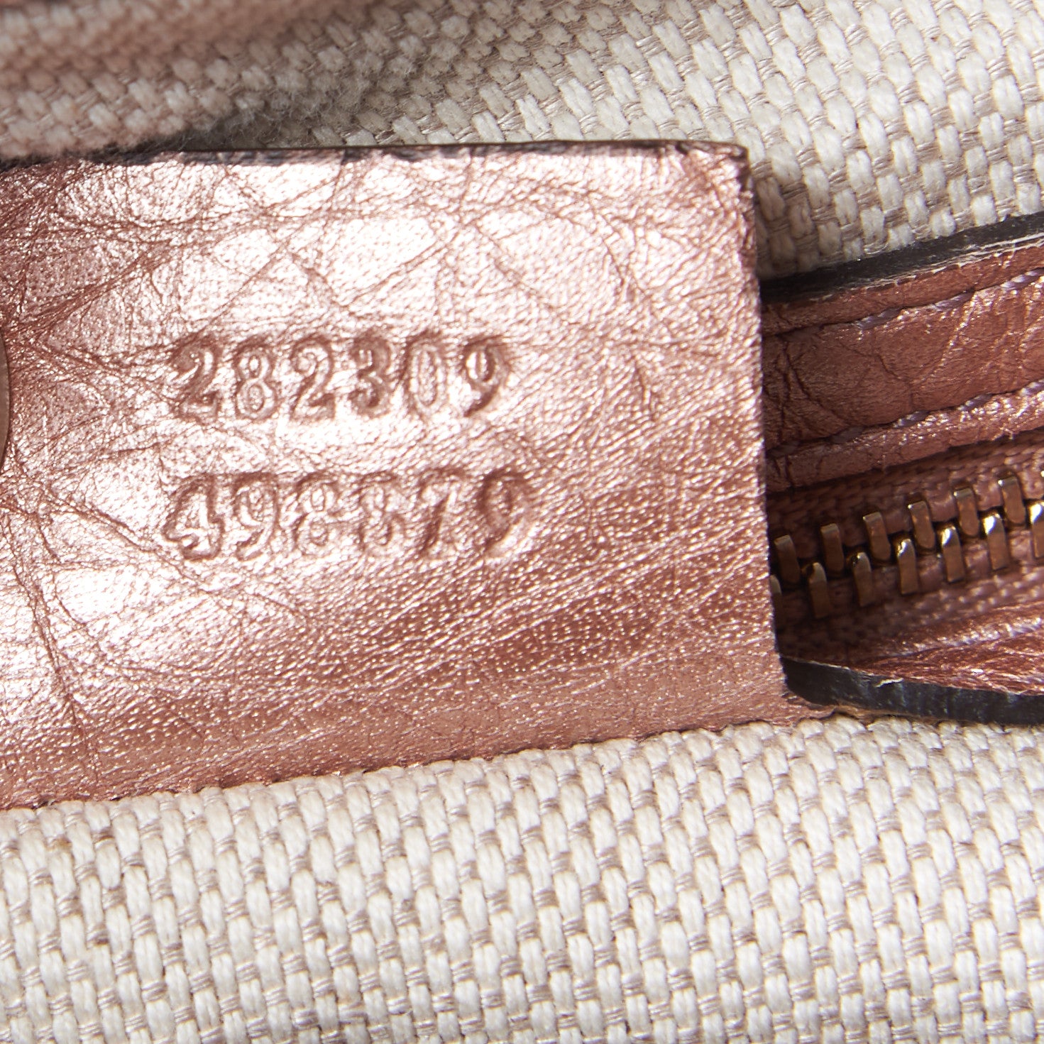 Gucci Metallic Pebbled Calfskin Medium Soho Shoulder Bag Pink 8 of 8