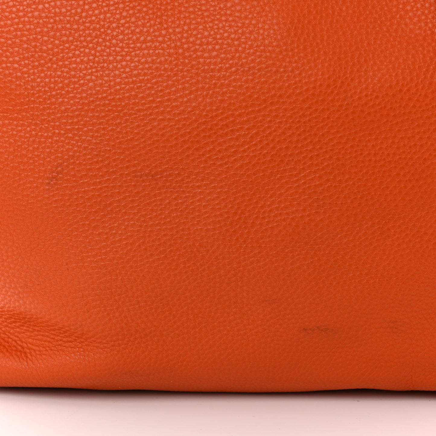 Vitello Daino Shopping Tote Papaya