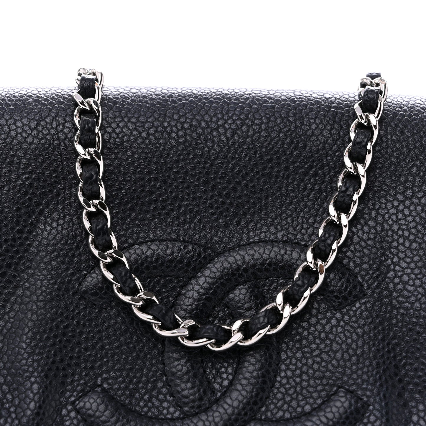 Caviar Half Moon Wallet On Chain WOC Black