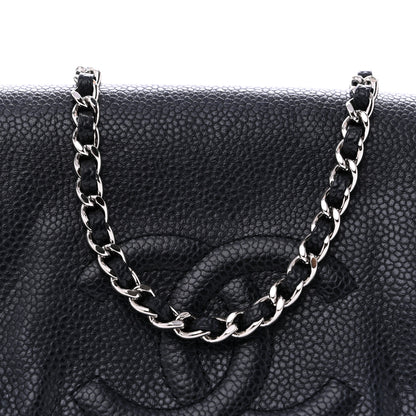 Chanel Caviar Half Moon Wallet On Chain WOC Black 9 of 12