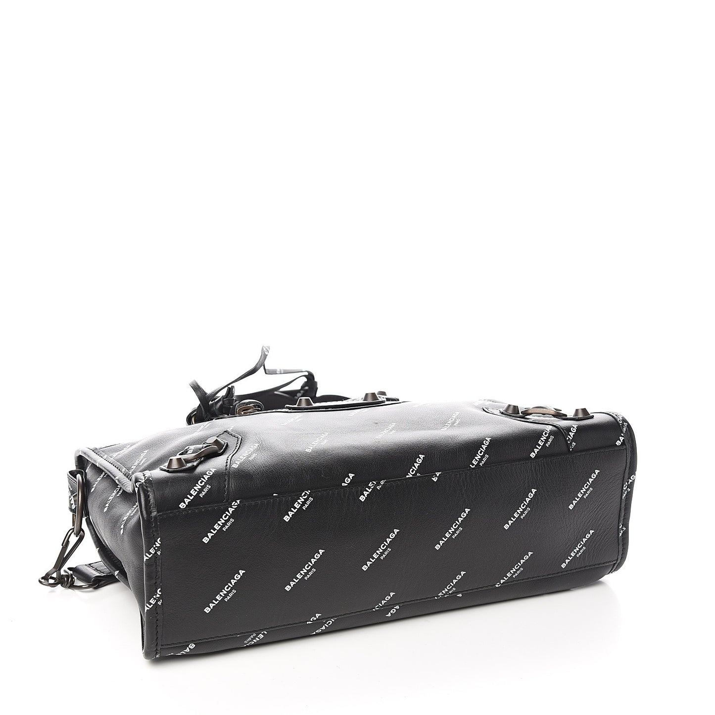 Veau Allover Logo Classic Hardware S City Black White