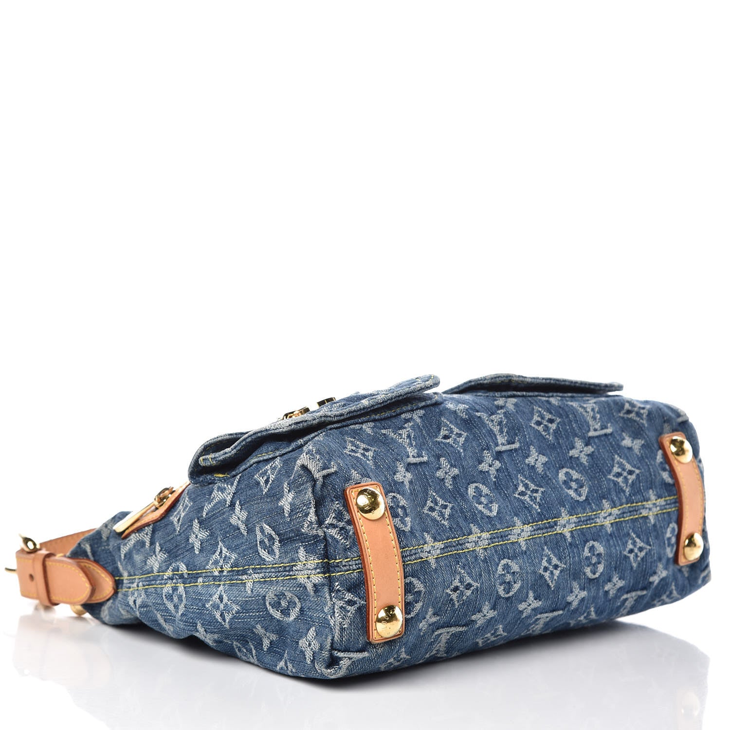 Louis Vuitton Monogram Denim Baggy PM Blue 4 of 13