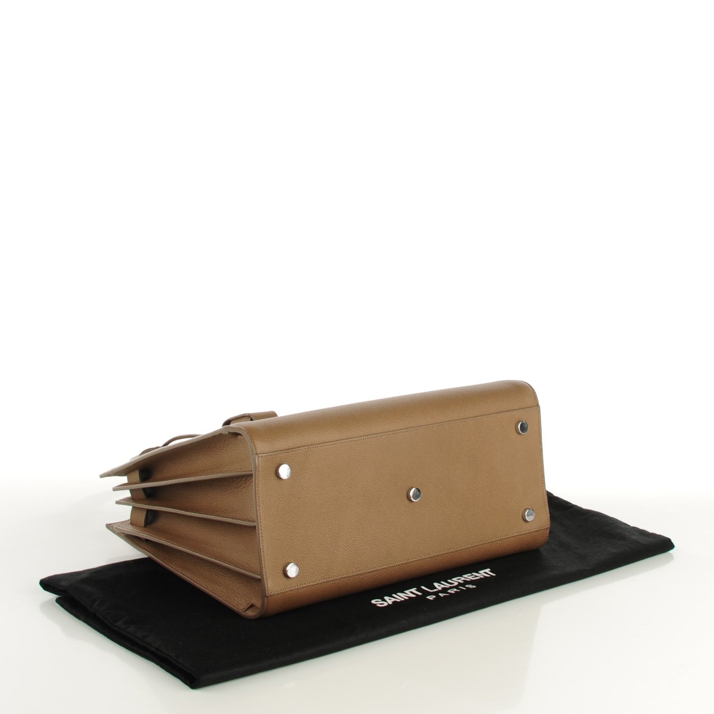 Grained Calfskin Small Sac De Jour Taupe