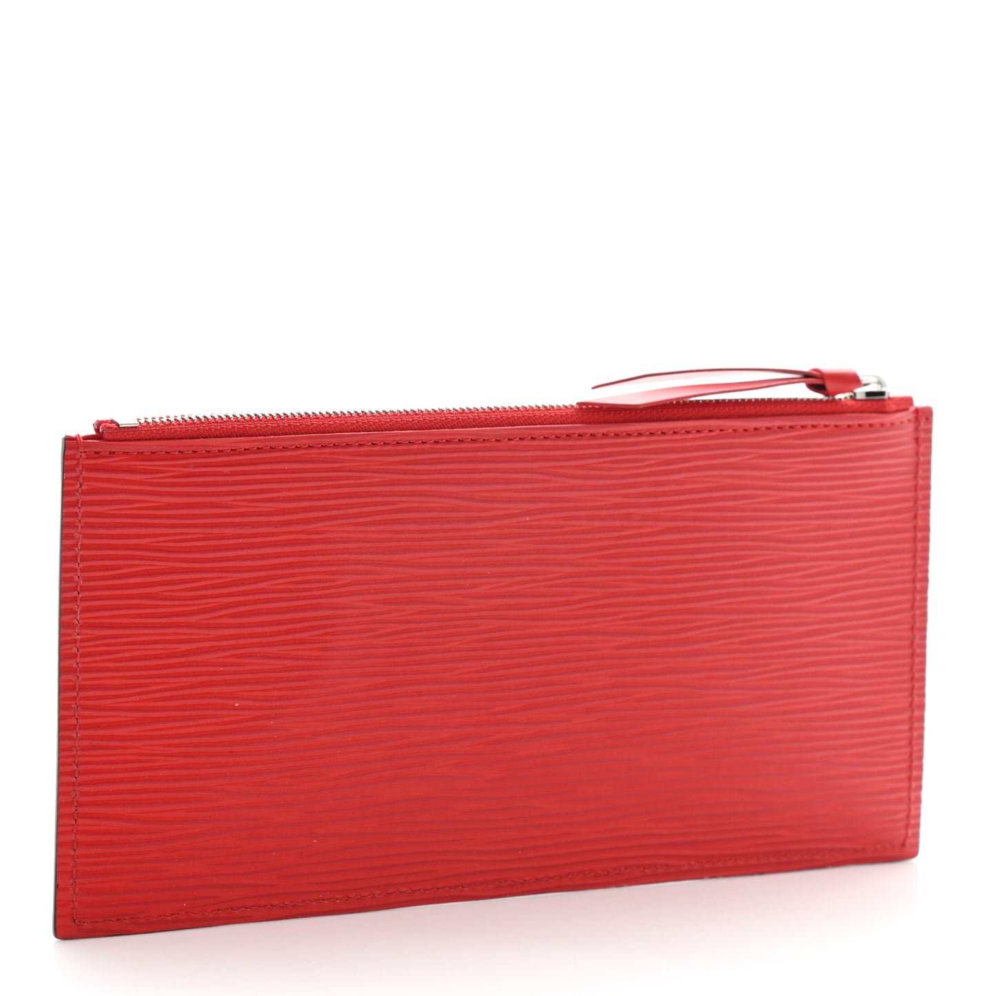 Epi Felicie Chain Wallet Zippered Insert Coquelicot