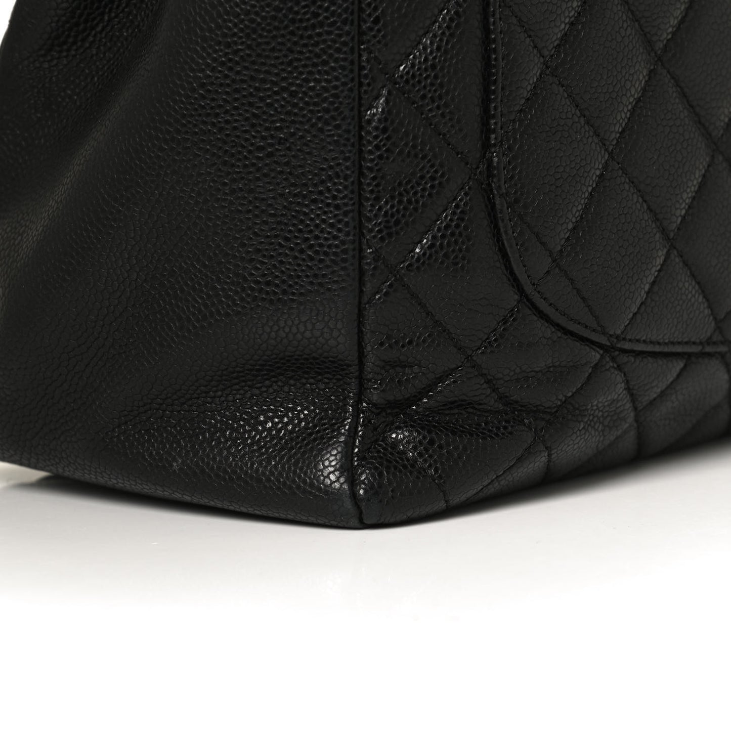 Caviar Quilted Grand Shopping Tote GST Black