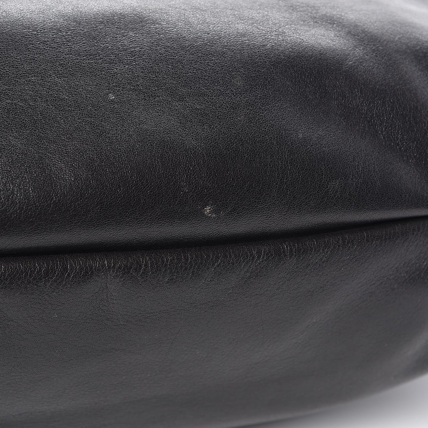 Soft Calf Pleated Tote Black