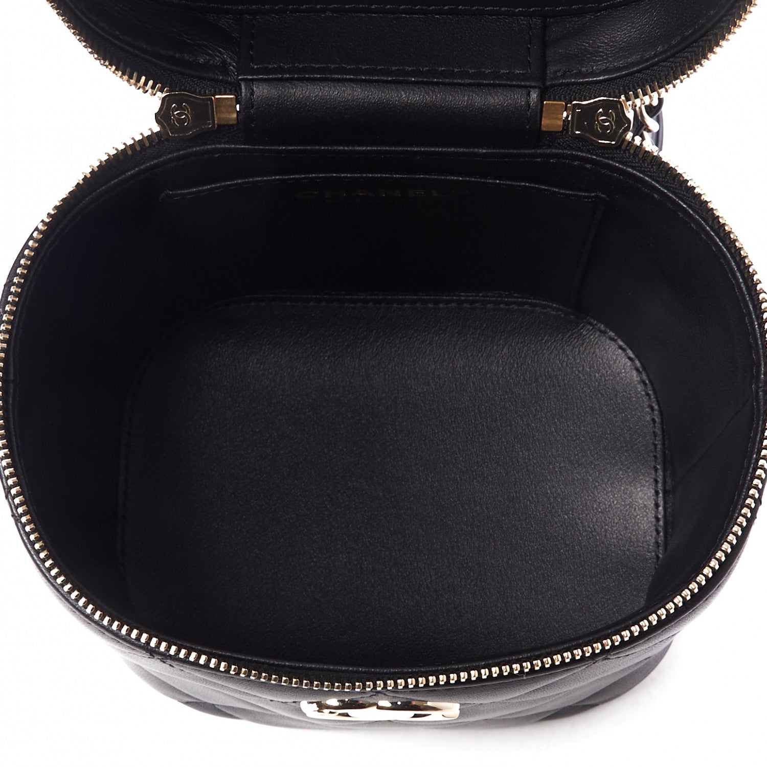 Chanel Lambskin Quilted Trendy Vanity Case Black 7 of 11