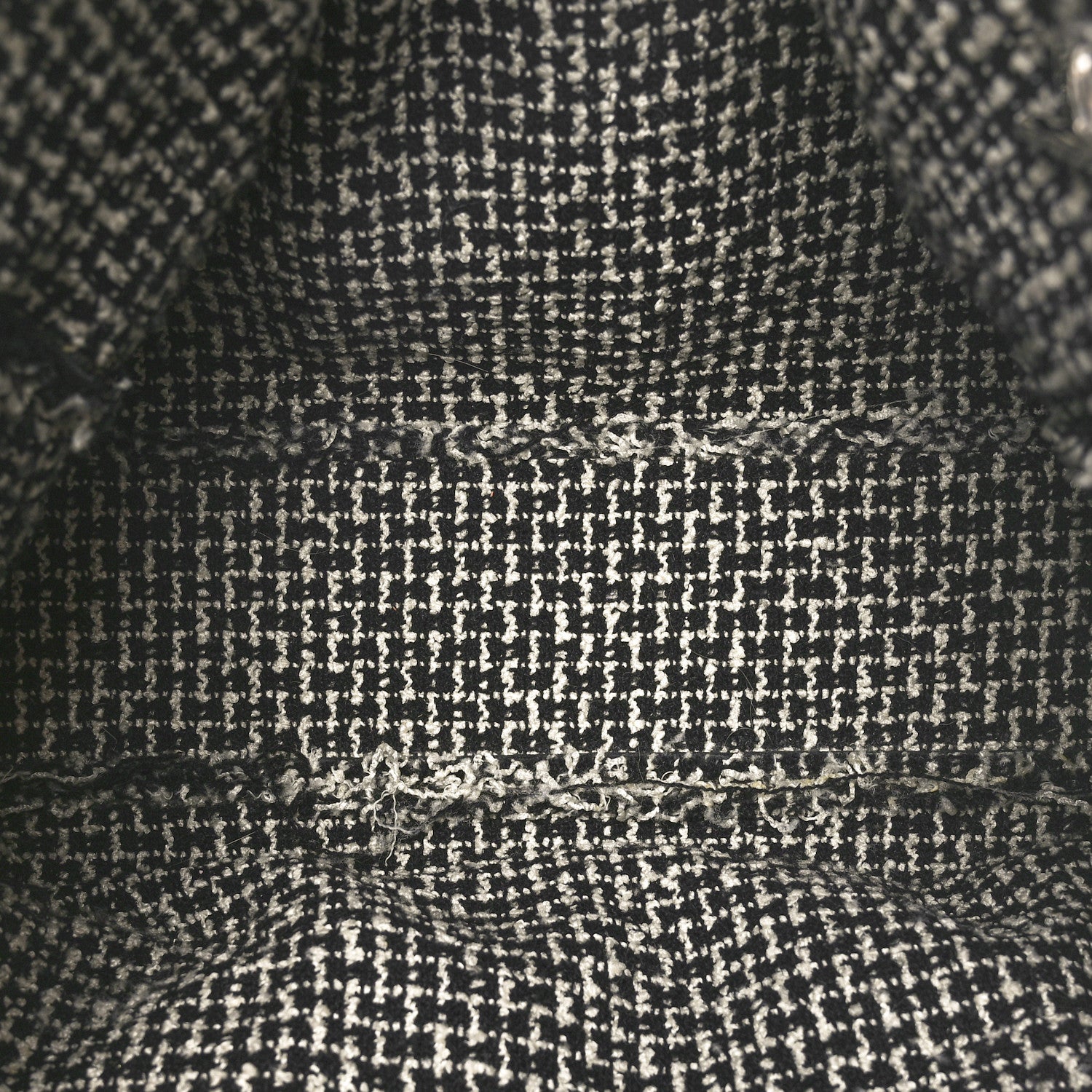 Chanel Glazed Calfskin Tweed Tweedy Shopping Tote Black 5 of 11