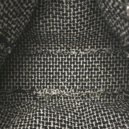 Chanel Glazed Calfskin Tweed Tweedy Shopping Tote Black 5 of 11