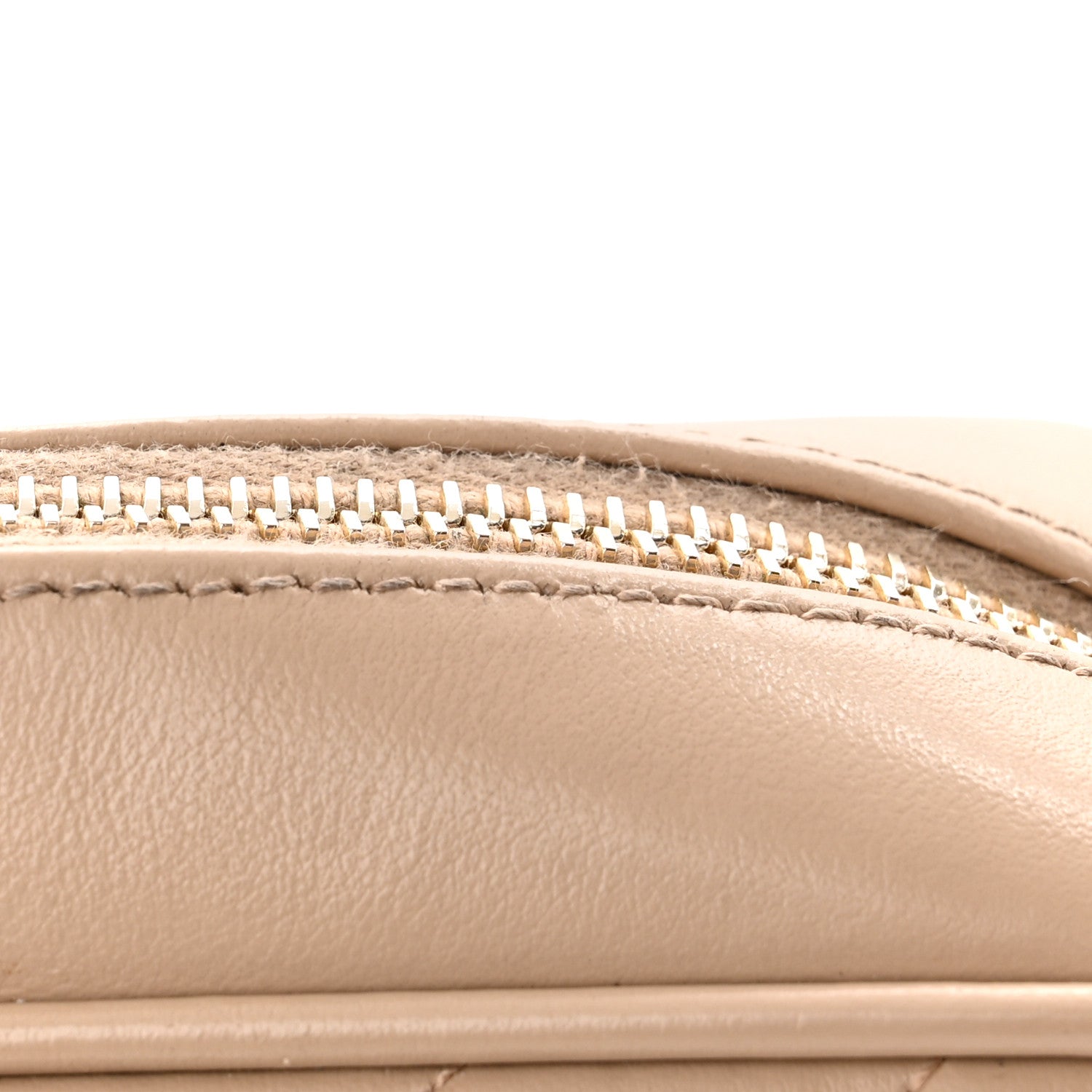 Saint Laurent Calfskin Matelasse Monogram Lou Camera Bag Dark Beige 11 of 16