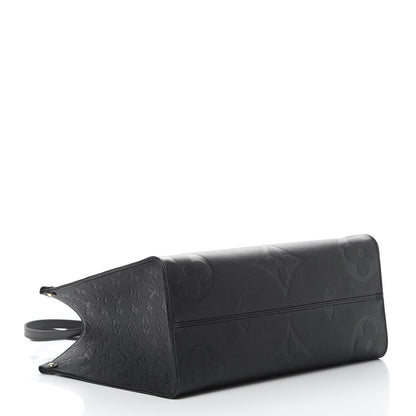 Louis Vuitton Empreinte Monogram Giant Onthego MM Black 5 of 10