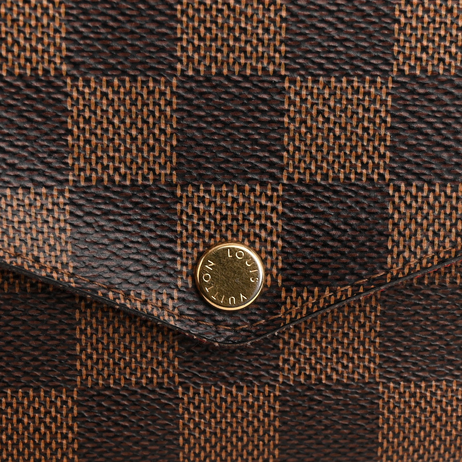 Louis Vuitton Damier Ebene Pochette Felicie Chain Wallet 15 of 15