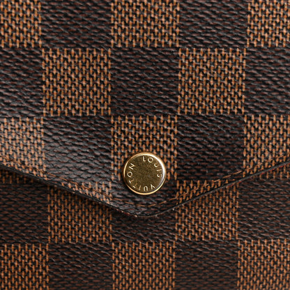 Louis Vuitton Damier Ebene Pochette Felicie Chain Wallet 15 of 15