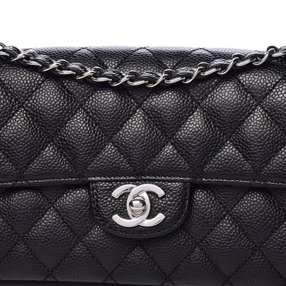 Chanel Caviar Quilted East West Flap Black 10 of 10