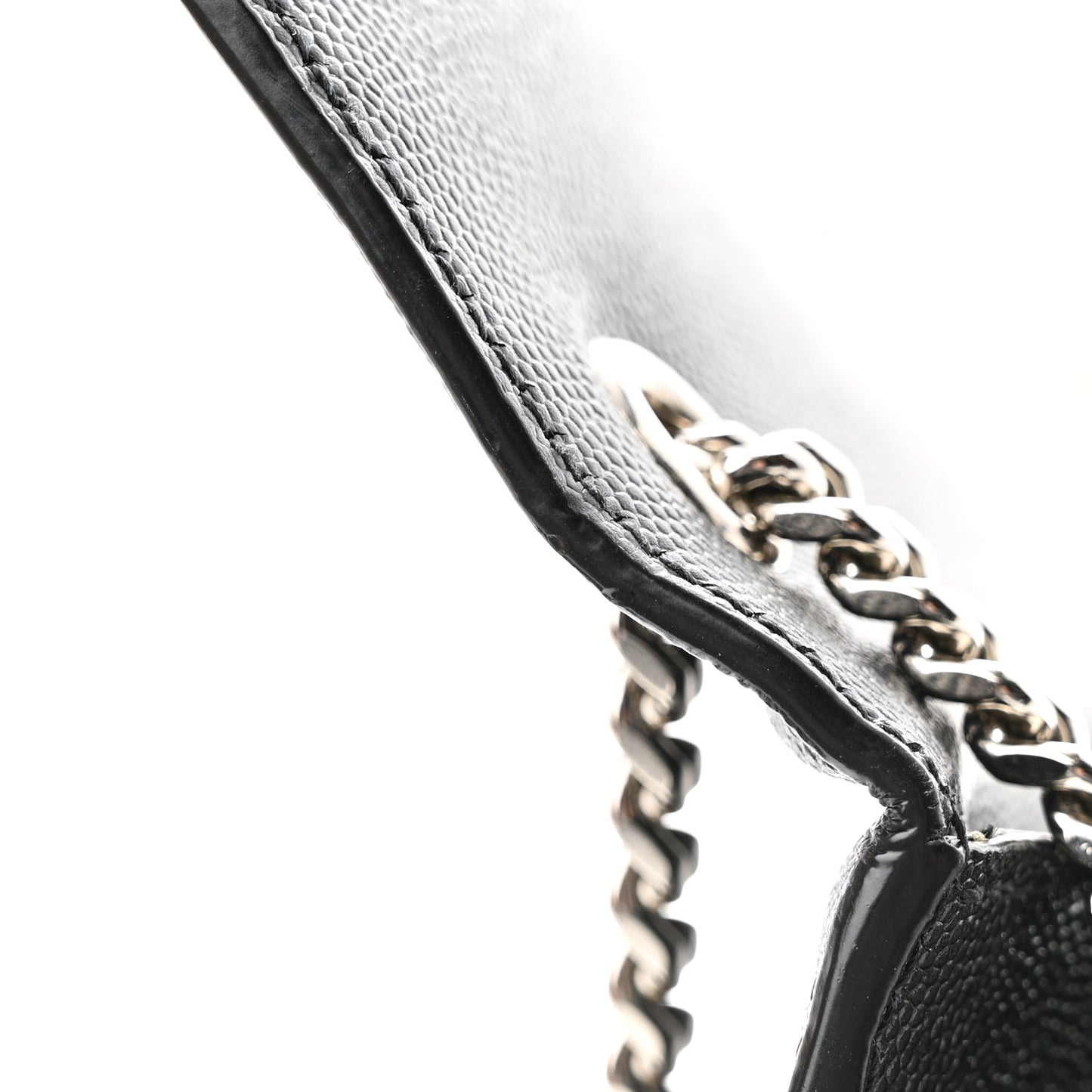 Grain De Poudre Medium Classic Monogram Kate Satchel Black