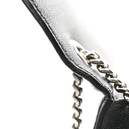 Saint Laurent Grain De Poudre Medium Classic Monogram Kate Satchel Black 14 of 15