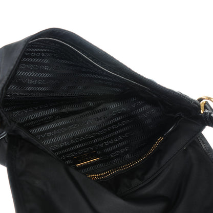Prada Tessuto Nylon Saffiano Messenger Bag Nero Black 5 of 8