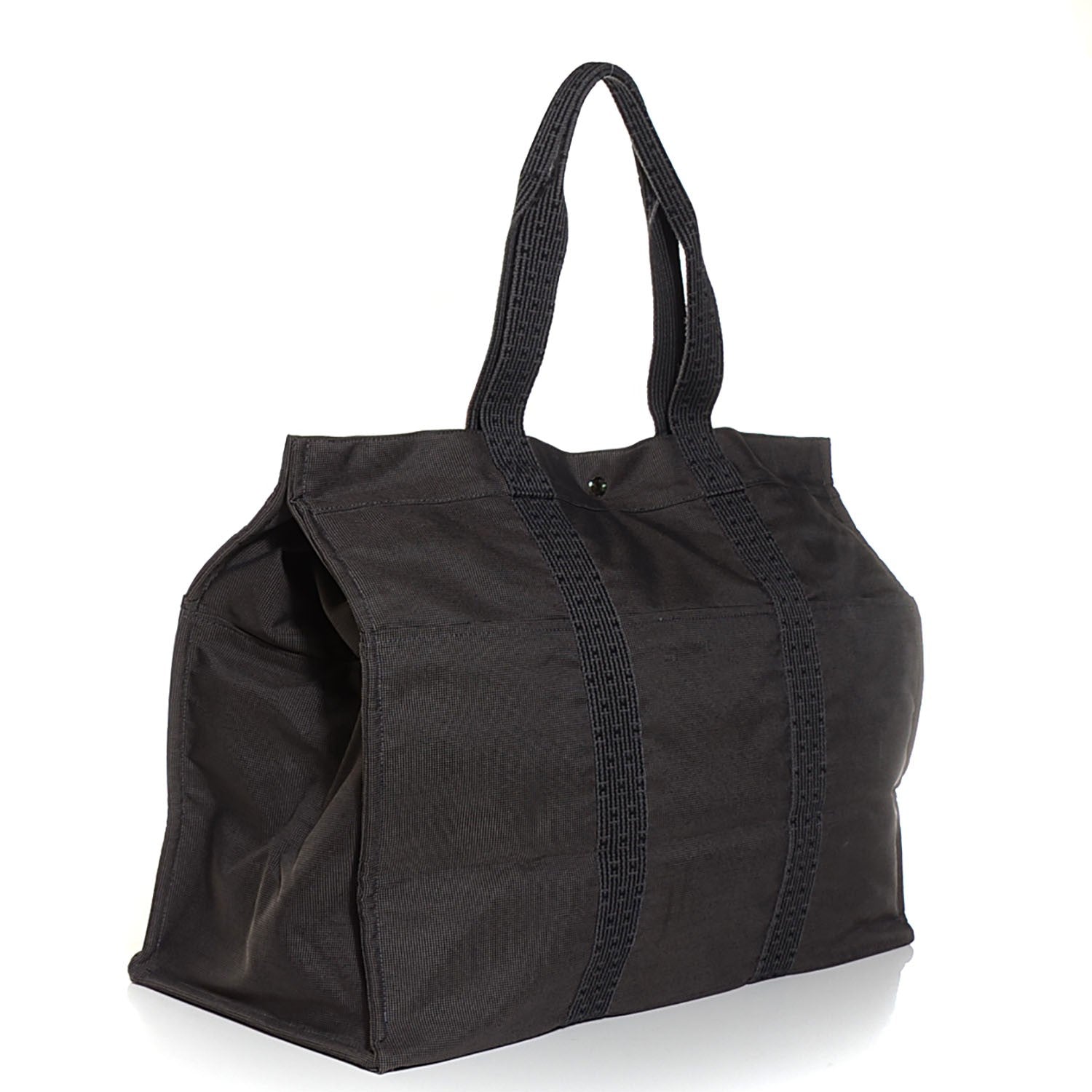 Hermes Canvas Herline Tote TGM 3 of 11