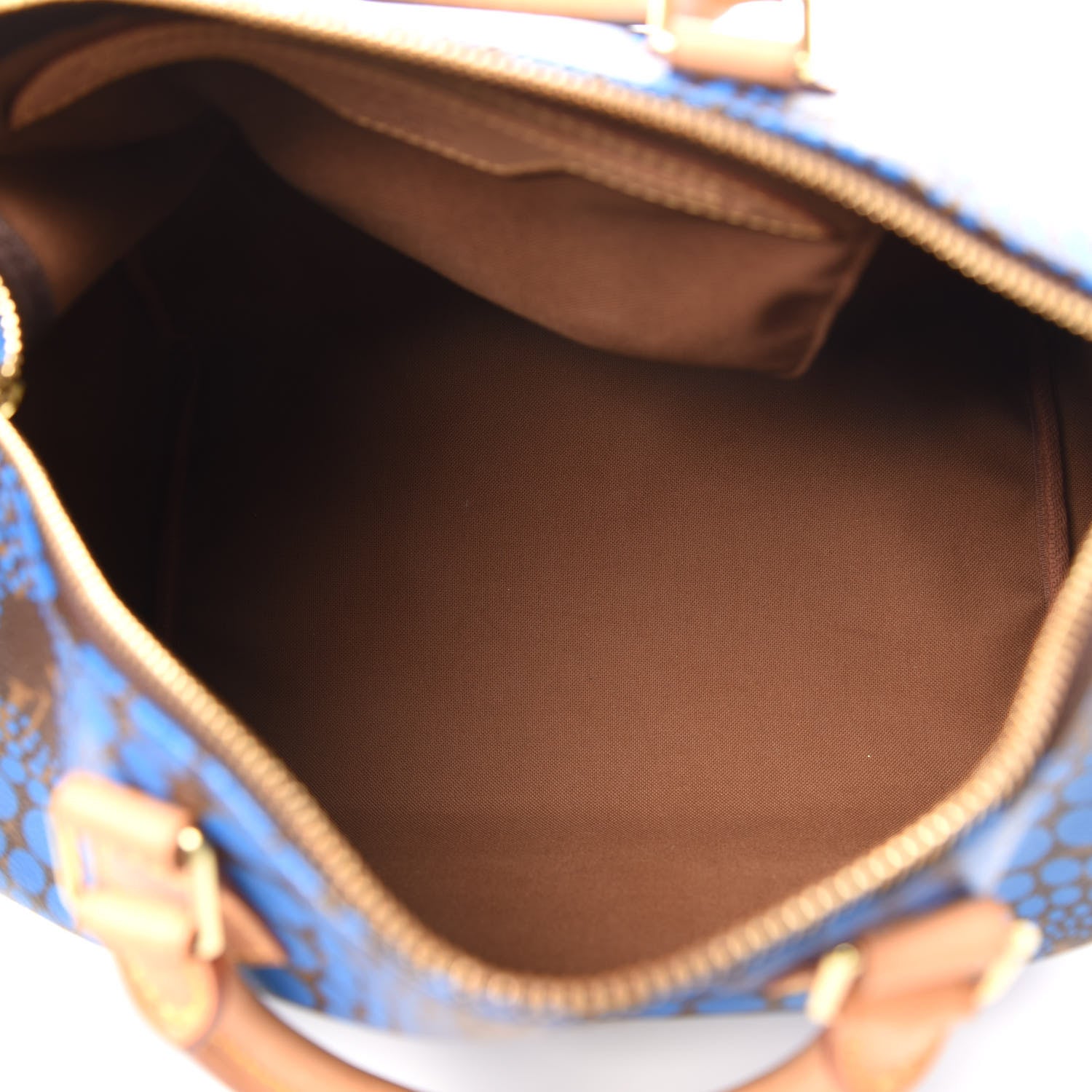 Louis Vuitton Monogram Kusama Town Speedy 30 Blue 5 of 10