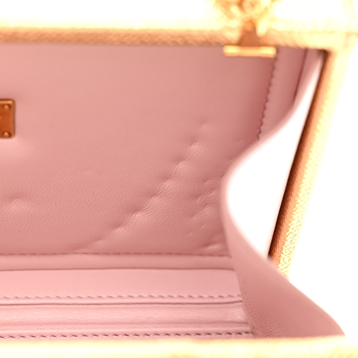 Dolce & Gabbana Velvet Floral Embroidered Devotion Crossbody Bag Pink Gold 8 of 11