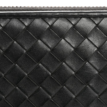 Bottega Veneta Nappa Intrecciato Zip Around Wallet Black 16 of 17