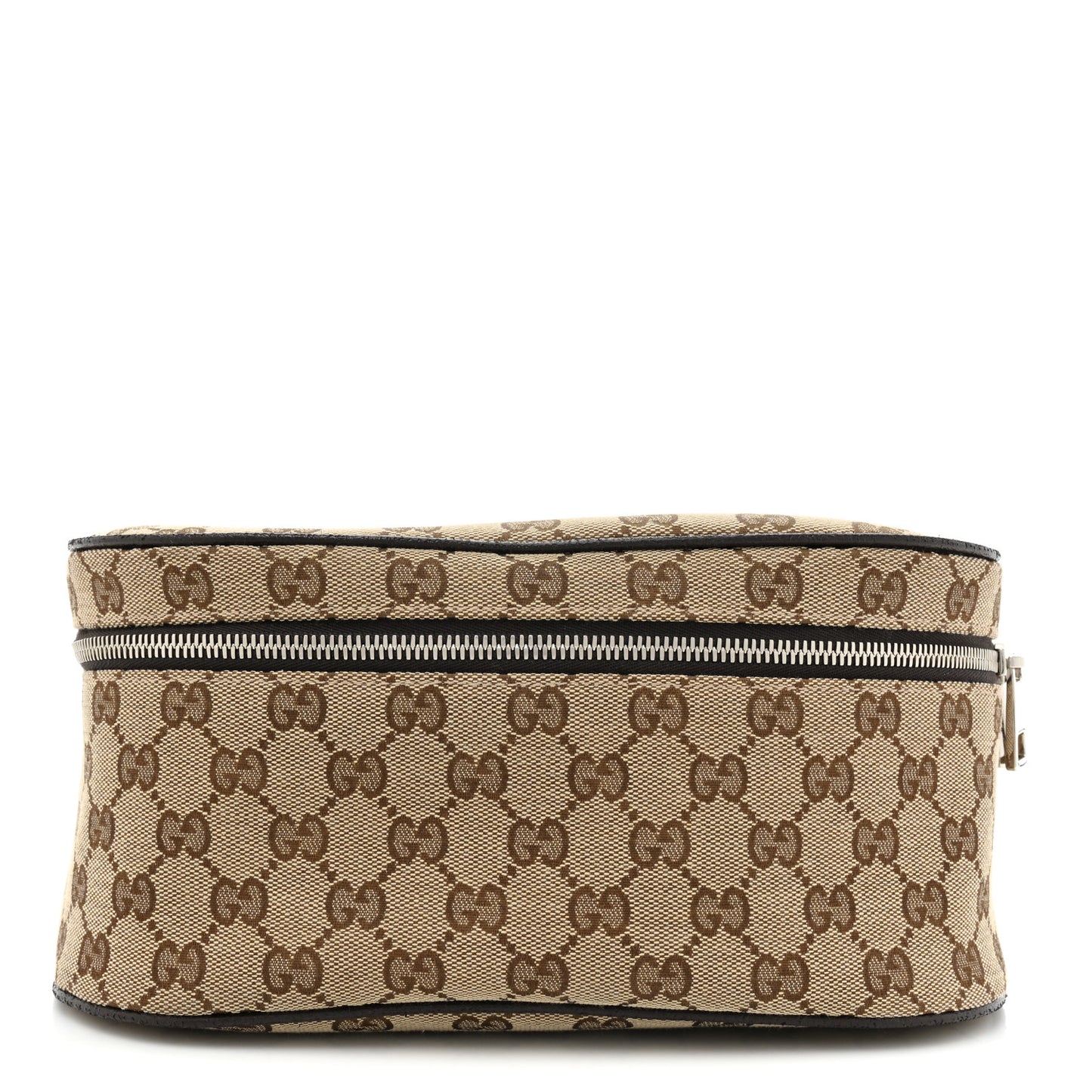 Monogram Dollar Calfskin Waist Pouch Beige Ebony Testa di Moro Marrone Scuro
