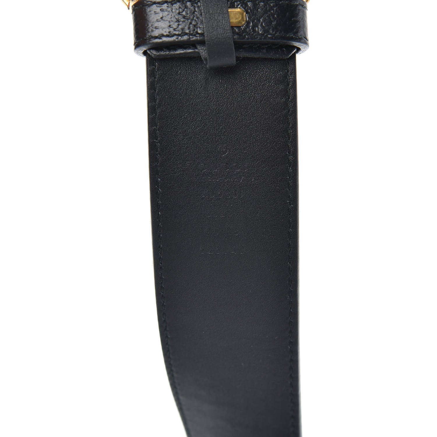 Gucci Textured Calfskin Double G 40mm Belt 95 38 Black 4 of 5