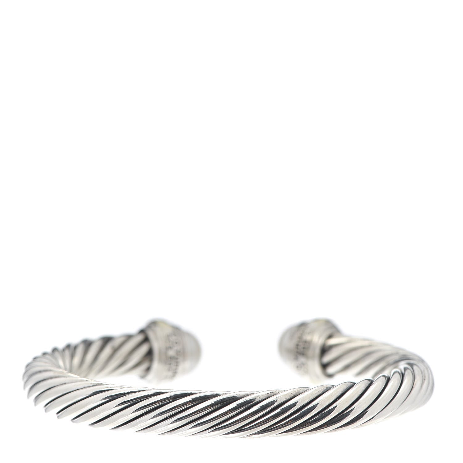 David Yurman Sterling Silver 14K Yellow Gold Pearl 7mm Cable Classics Bracelet 3 of 4
