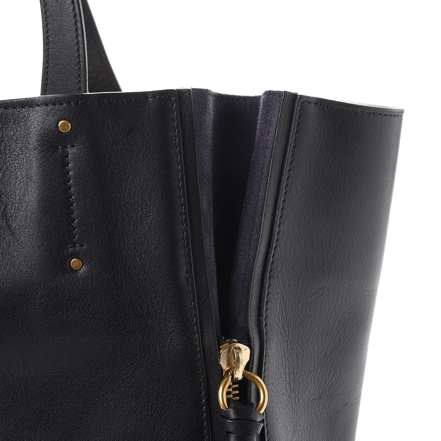 Chloe Smooth Calfskin Medium Milo Shopping Tote Black 11 of 14