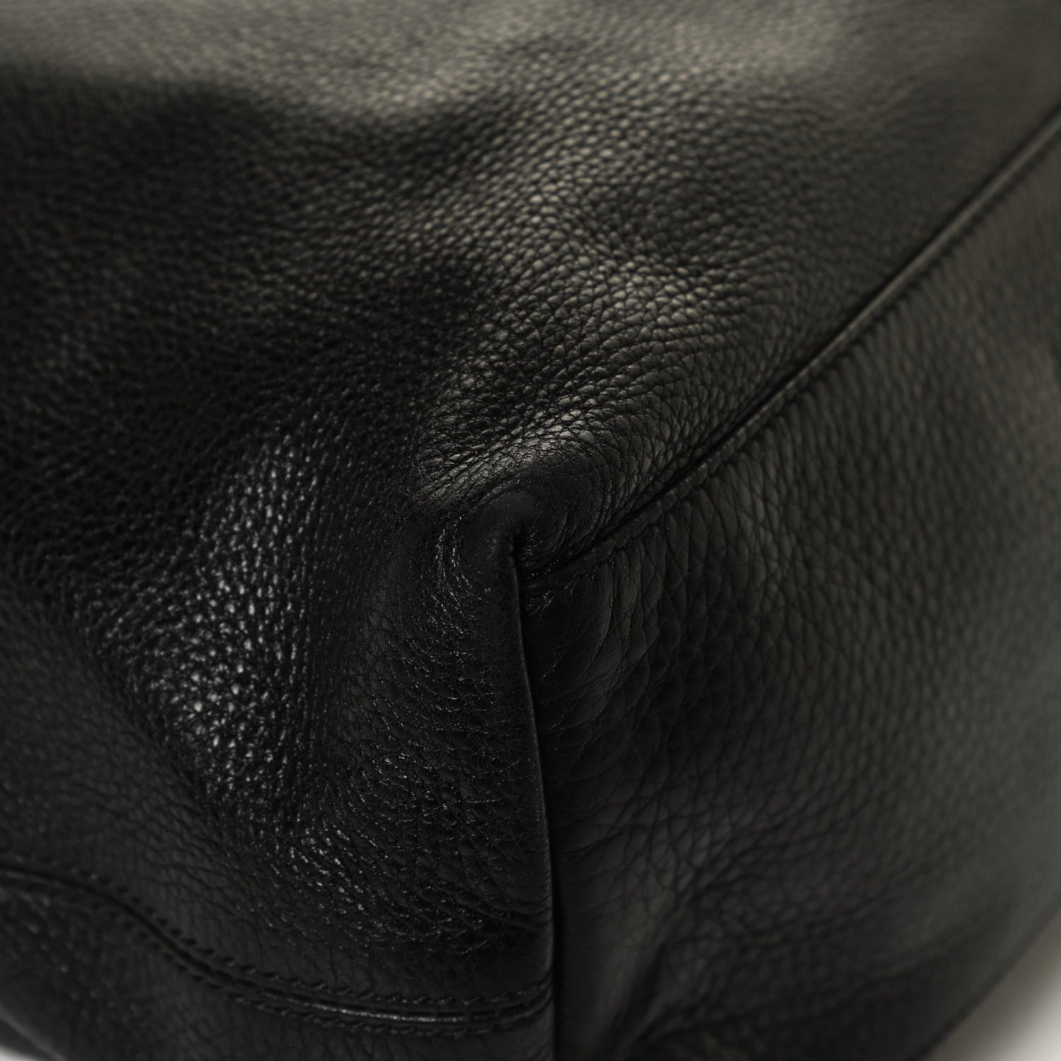 Gucci Pebbled Calfskin Medium Soho Chain Shoulder Bag Black 12 of 14