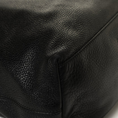 Gucci Pebbled Calfskin Medium Soho Chain Shoulder Bag Black 12 of 14