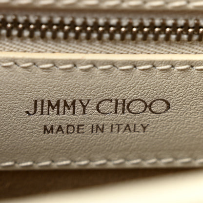 Jimmy Choo Textured Patent Calfskin Small Madeline Satchel Latte 6 of 11