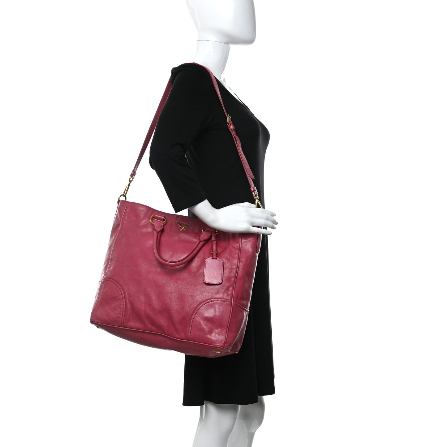 Vitello Shine Tote Peonia
